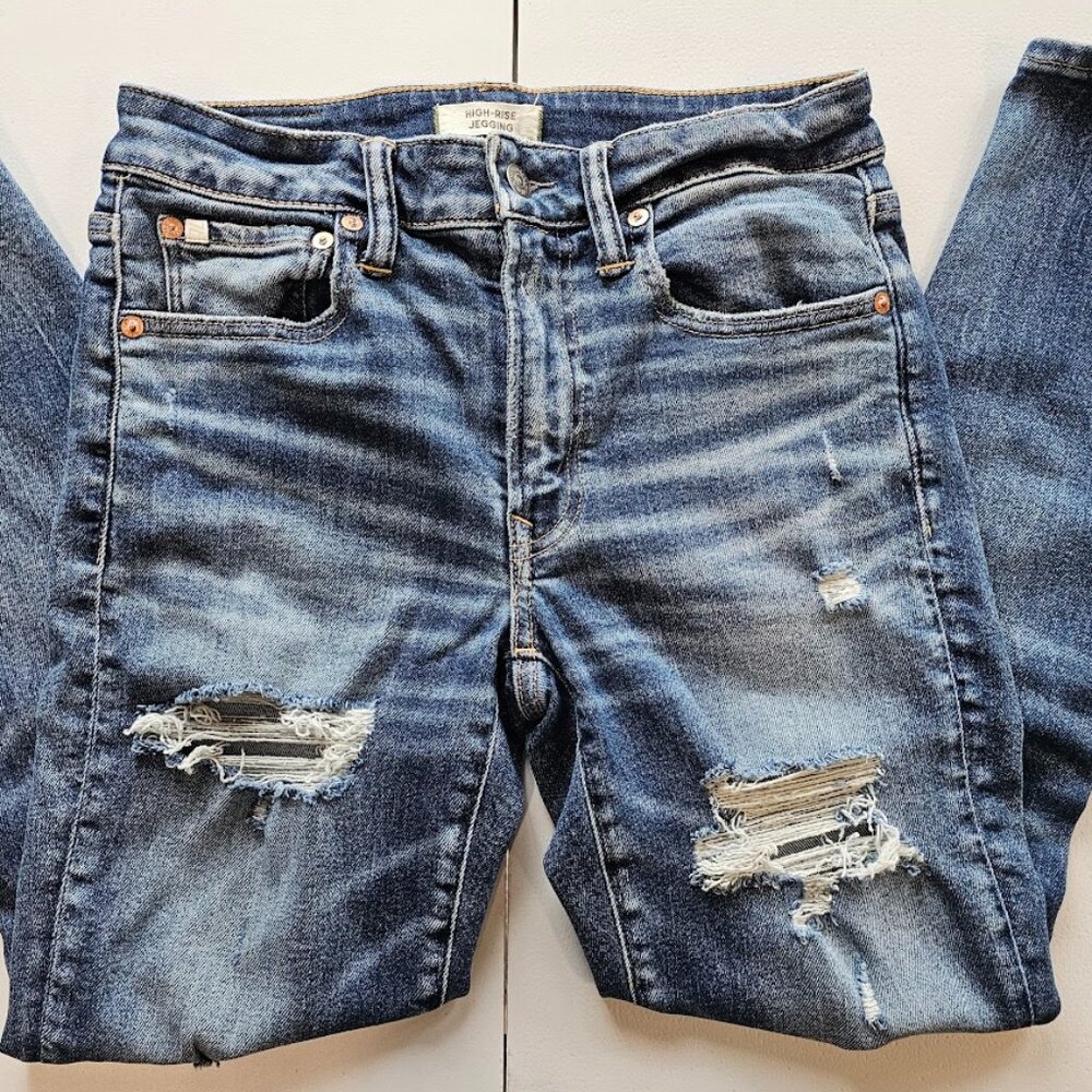 AE77 Premium High-Waisted Jegging, Size 6 Short, American Eagle